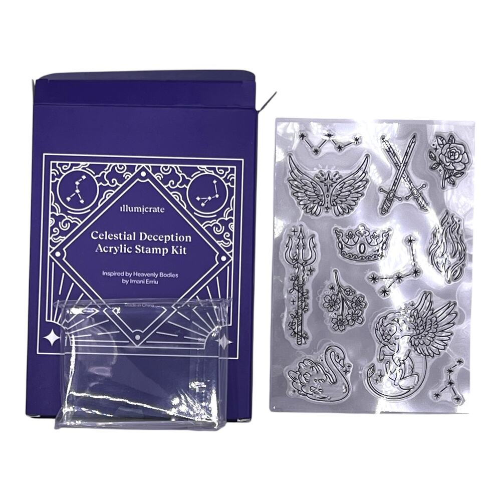 Illumicrate Heavenly Bodies Acrylic Rubber Stamp Set – Imani Erriu August 2025